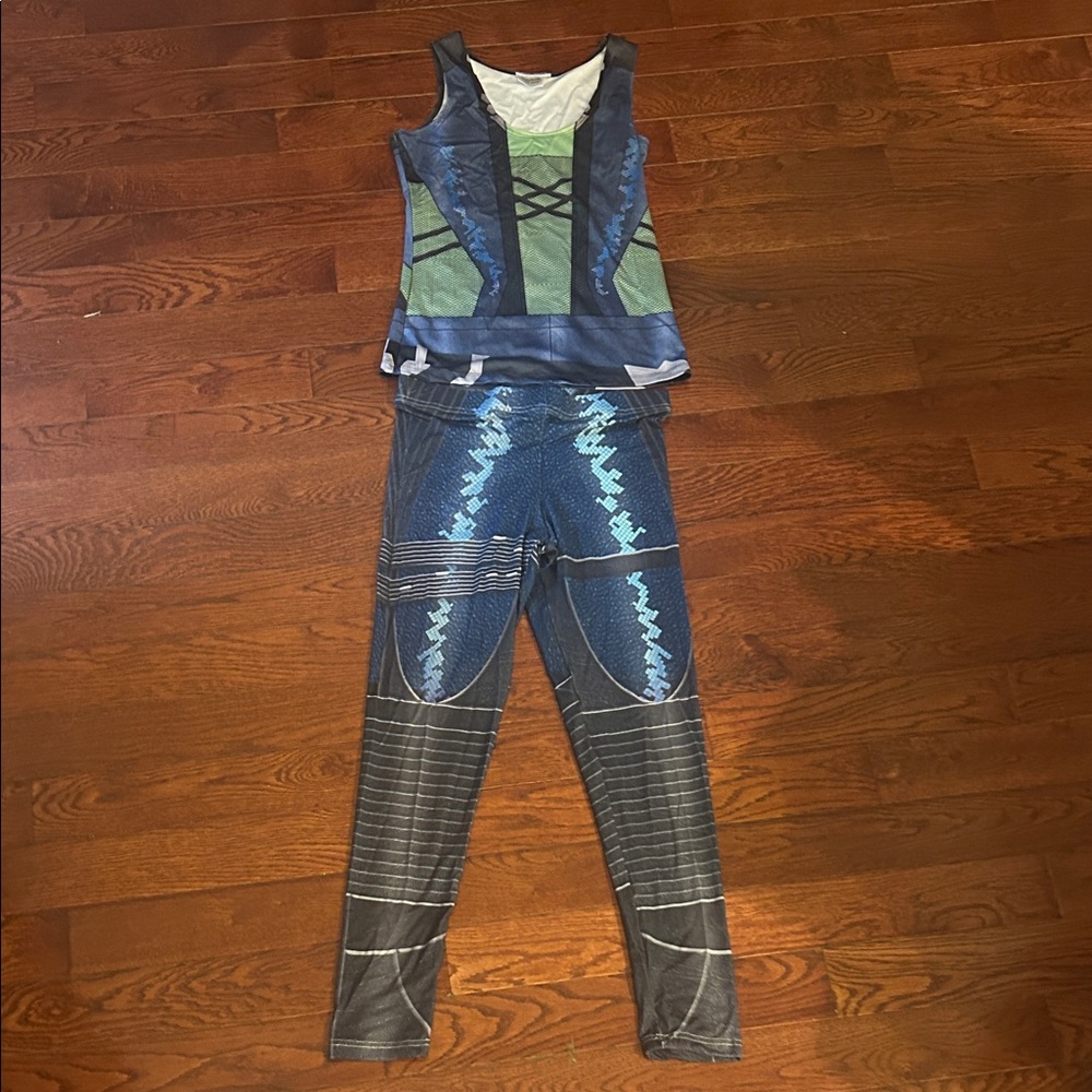 Run Disney woman’s guardian of the Galaxy leggings and tank set.